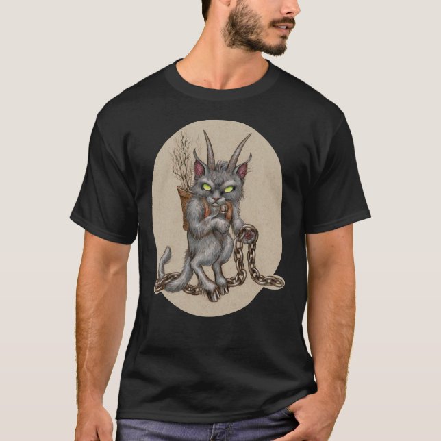 Krampus Kitty (with chains) Classic T-Shirt (Front)
