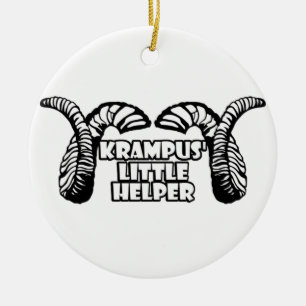 Krampus' Little Helper Ceramic Tree Decoration