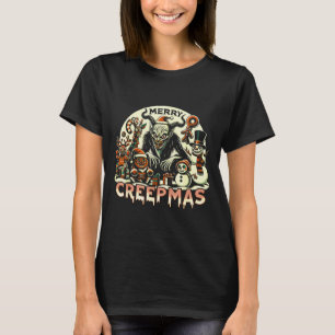 Krampus Merry Creepmas Christmas 30’s Retro Cartoo T-Shirt