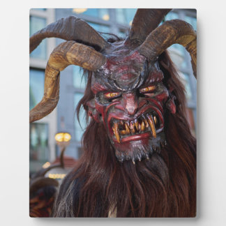 Krampus mit roten Hörnern Plaque