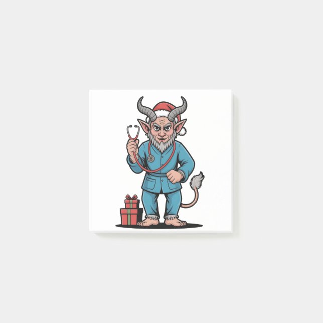 Krampus Nurse Christmas Evil Xmas  Post-it Notes (Front)