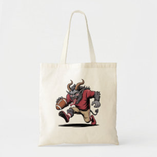 Krampus Playing Football Christmas Fitness Xmas Tote Bag