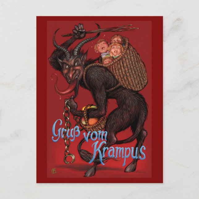 Krampus postcard (Front)