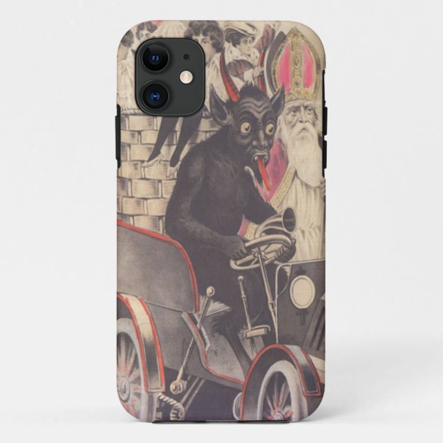 Krampus & Priest Kidnapping Children Case-Mate iPhone Case (Back)