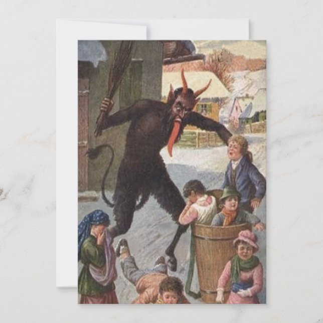 Krampus Punishing Kidnapping Children Winter (Front)