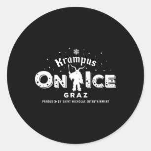 Krampus Run Graz Austria Classic Round Sticker