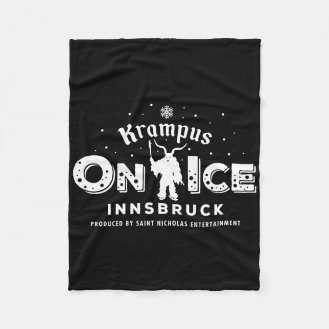 Krampus Run Innsbruck Austria  Fleece Blanket (Front)