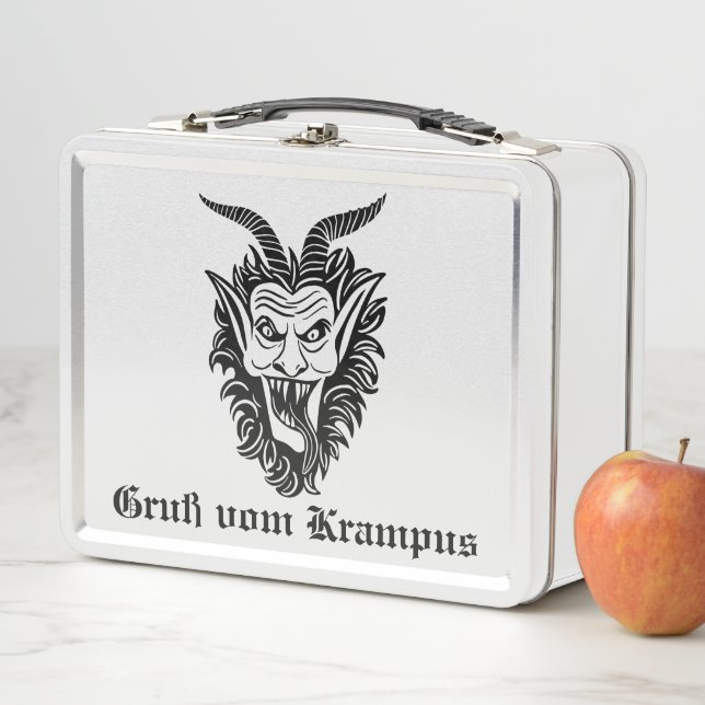 Krampus Scary Holiday  Metal Lunch Box (In Situ)