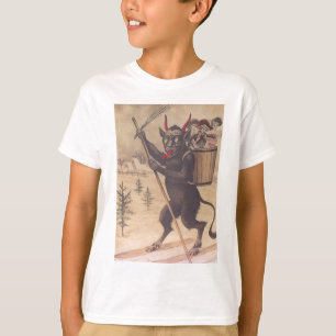 Krampus Skiing Kidnapping Women T-Shirt