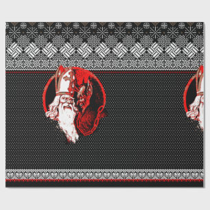 Krampus Sweater Wrapping Paper