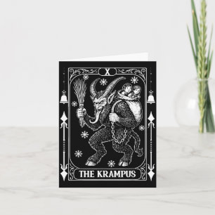 Krampus Tarot Card Design Christmas Season Evil Pa