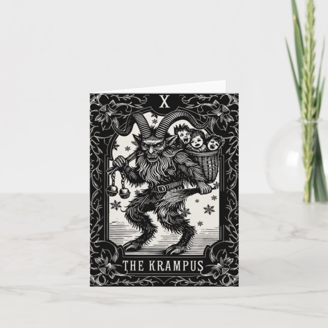 Krampus Tarot Card Design Christmas Season Evil Pa (Front)