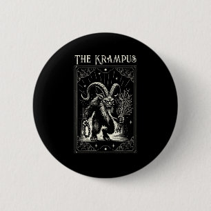 Krampus Tarot Card Design Christmas Season Evil Pa 6 Cm Round Badge