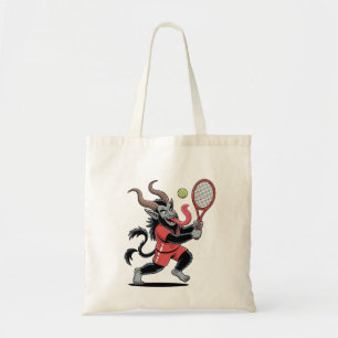 Krampus Tennis Christmas Court Demon Tennis Tote Bag