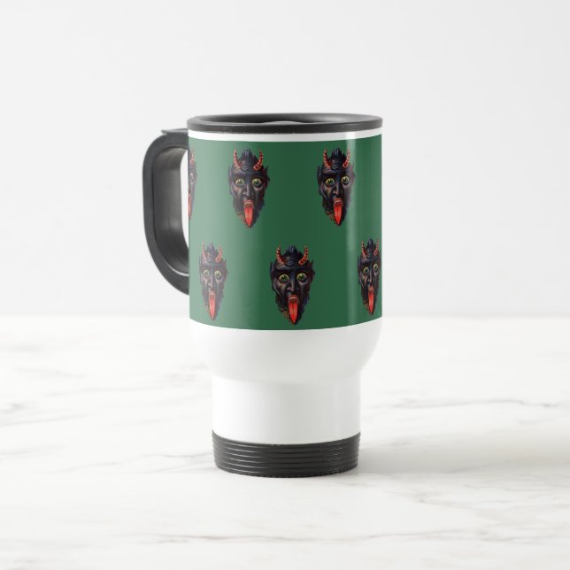 Krampus Travel Mug (Front Left)