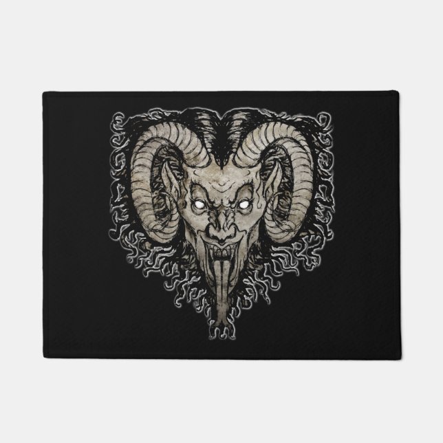 Krampus Welcome Mat (Front)