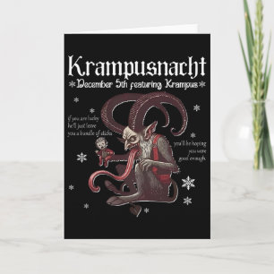 Krampusnacht Christmas Monster Krampus Lover Festi Card