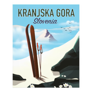 Kranjska Gora Slovenia ski poster