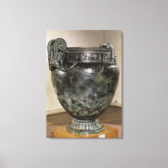 Krater, from the Tomb of a Princess of Vix Canvas Print (Front)