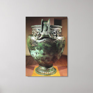 Krater, from the Tomb of a Princess of Vix Canvas Print