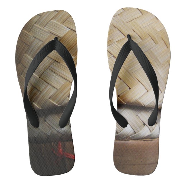 Kratip Thai Lao Isan Bamboo Rice Basket Jandals (Footbed)