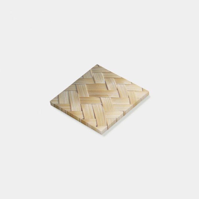 Kratip Thai Lao Isan Bamboo Rice Basket Post-it Notes (Angled)