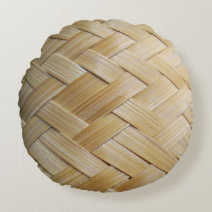 Kratip Thai Lao Isan Bamboo Rice Basket Round Cushion