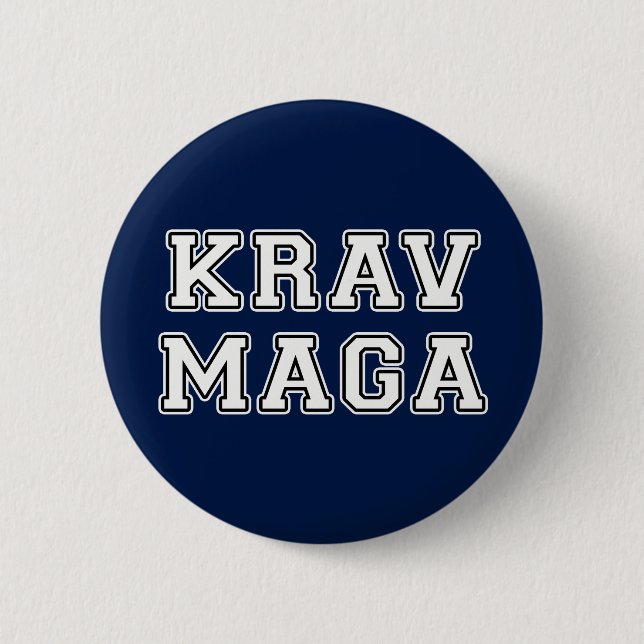 Krav Maga 6 Cm Round Badge (Front)