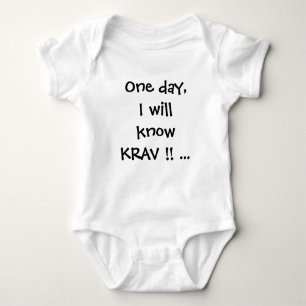krav maga baby creeper baby-grow tshirt