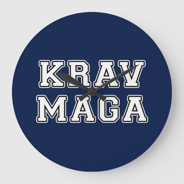 Krav Maga Large Clock (Front)