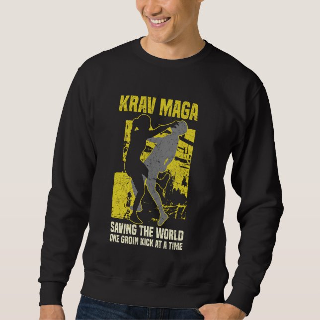 Krav Maga Martial Arts Fighting Sweatshirt (Front)