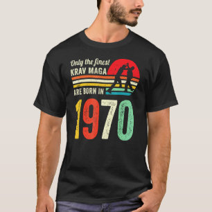 Krav Maga Martial Arts  Mma Fighter 1970s Retro Bi T-Shirt