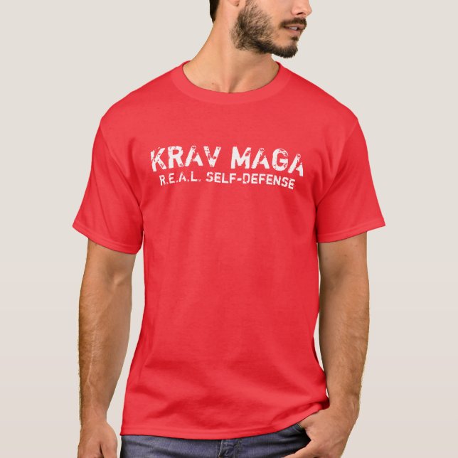 KRAV MAGA REAL self-defence T-shirt (Front)