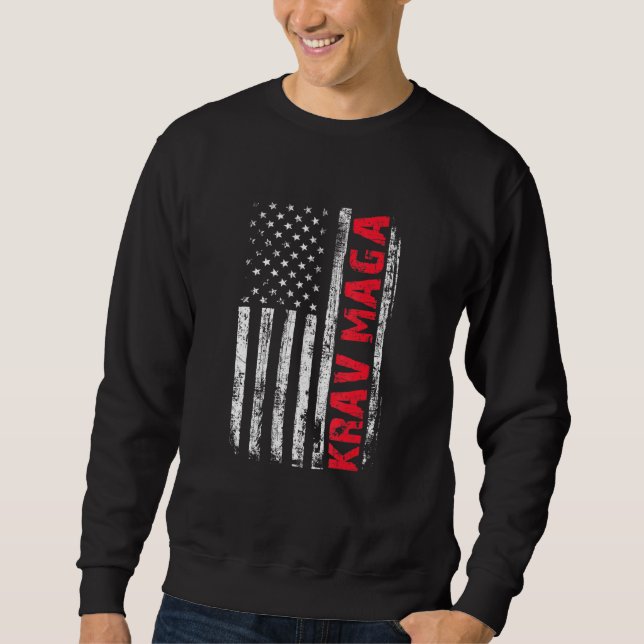 Krav Maga Self Defence Lesson Fighting Fight Love Sweatshirt (Front)