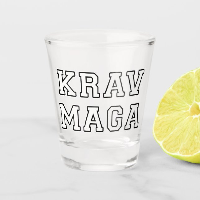 Krav Maga Shot Glass (Front)