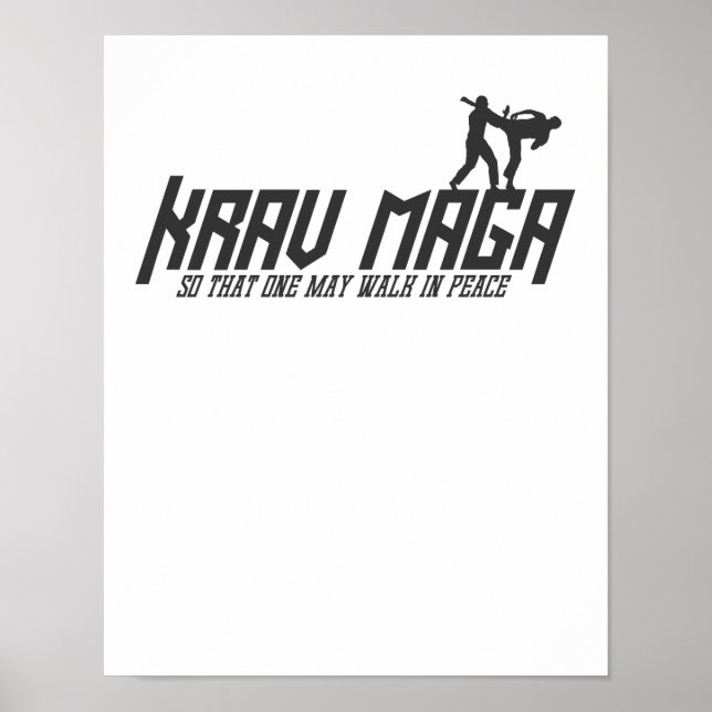 Krav Maga So That One May Walk in Peace Poster (Front)