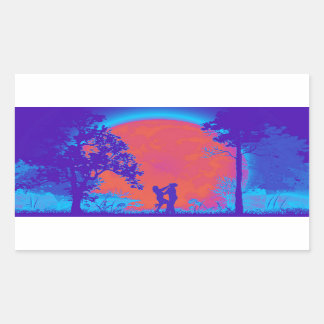 Krav Maga Women Knee Defence Sticker Neon