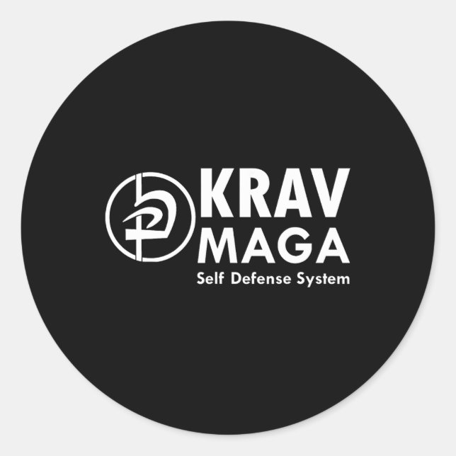 Krav Mega Martial Arts Self Defence  Classic Round Sticker (Front)
