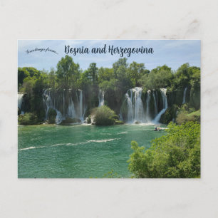 Kravica Waterfall Bosnia and Herzegovina Postcard
