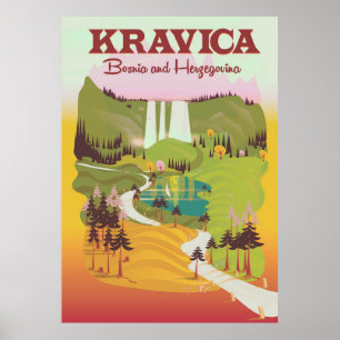 Kravica Waterfalls  Bosnia and Herzegovina Poster