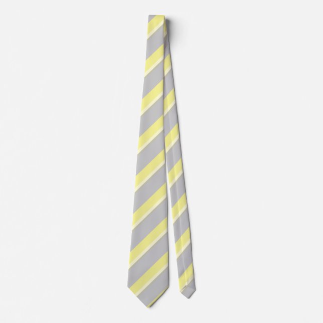 Krawatte gelb grau tie yellow grey grey (Front)