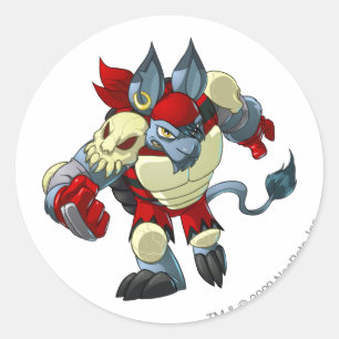 Krawk Island Team Captain 2 Classic Round Sticker