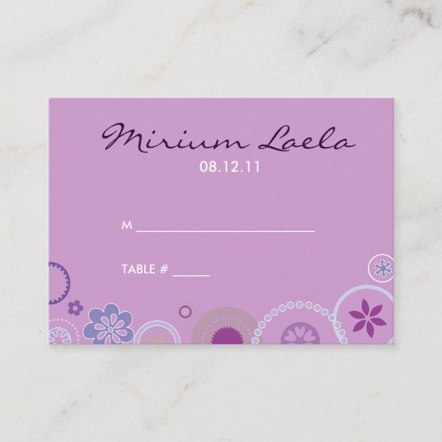 KRAZY POLKA DOT  Table Place Card Setting (Front)