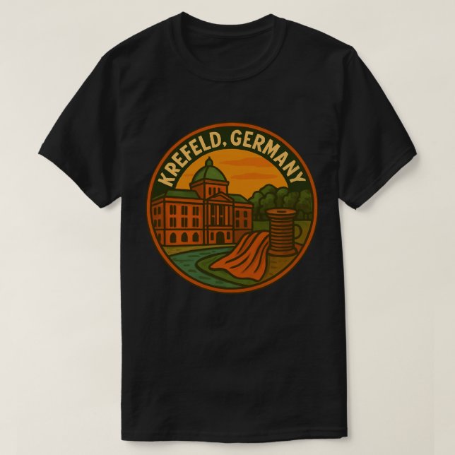 Krefeld Germany Palace Art T-Shirt (Design Front)