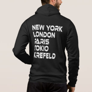 Krefeld New York London Tokio Paris Hoodie