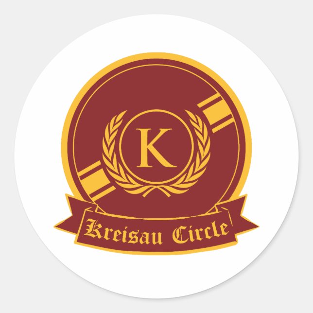 kreisau circle logo classic round sticker (Front)