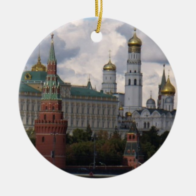 Kremlin in Moscow, Russia Ornament (Front)