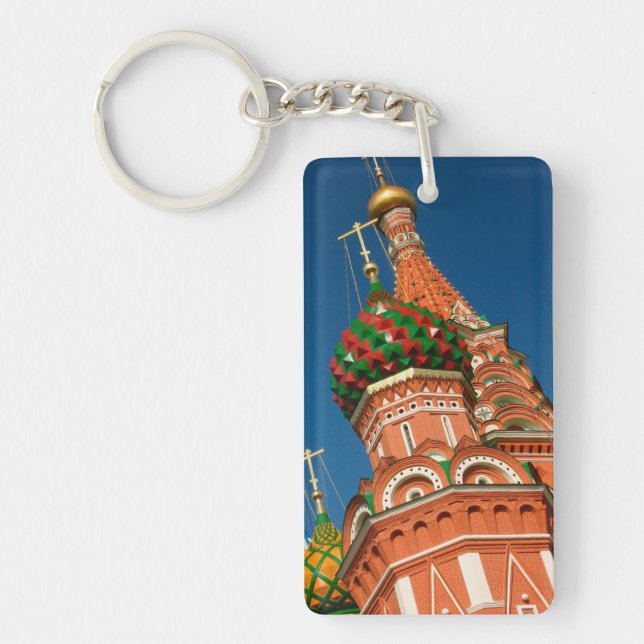 Kremlin, Vasiliy Blessed | Moscow, Russia Key Ring (Front)