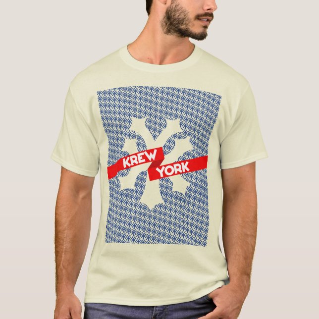 KREW YORK STREET STYLE - BRAND LOGO PATTERN T-Shirt (Front)