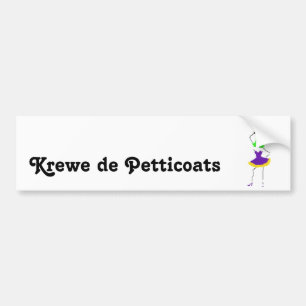 Krewe de Petticoats Bumper Sticker